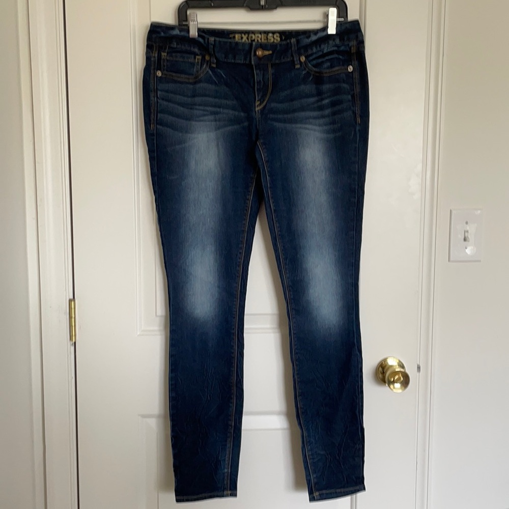 Express Dark Skinny Jeans